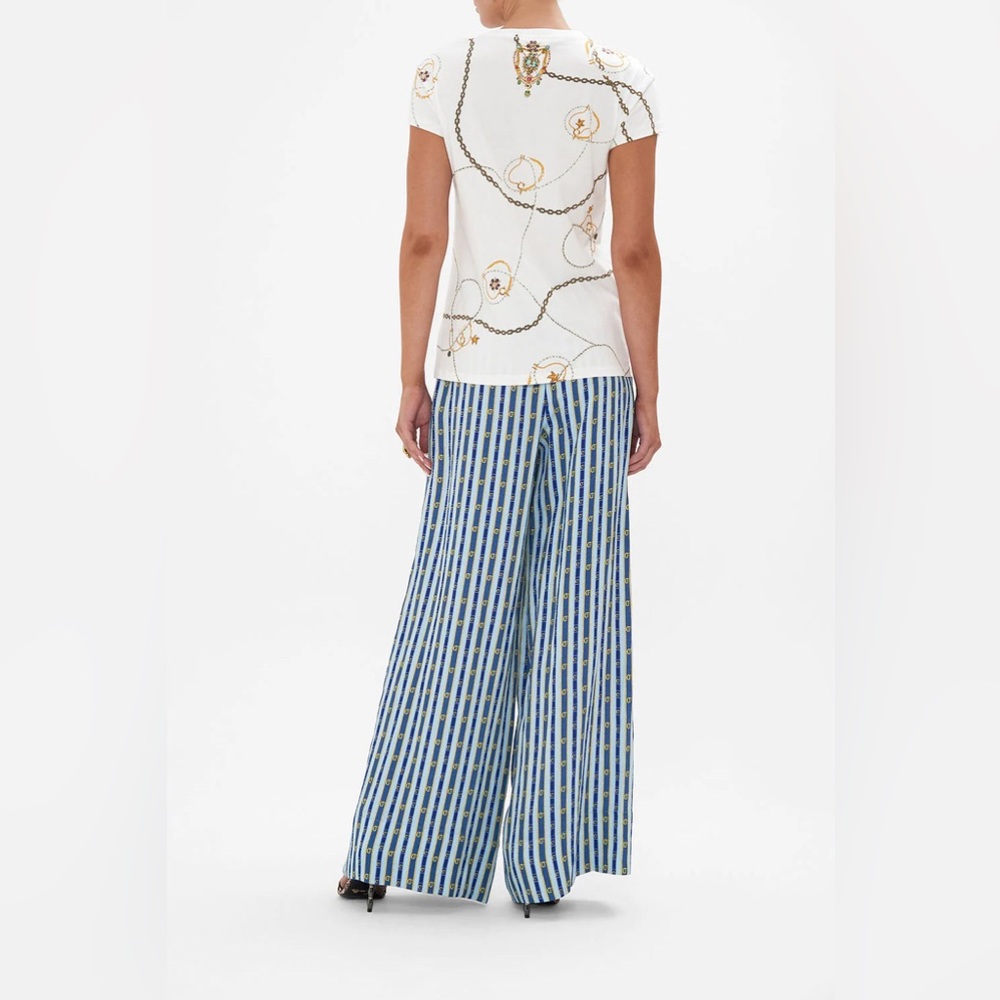 Camilla Organic Cotton Slim Fit Tee in Amalfi Lullaby - Picture 2 of 6